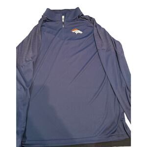 Nike Mens NFL Denver Broncos Dri-Fit 1/4 Zip Pullover Size Medium NWT